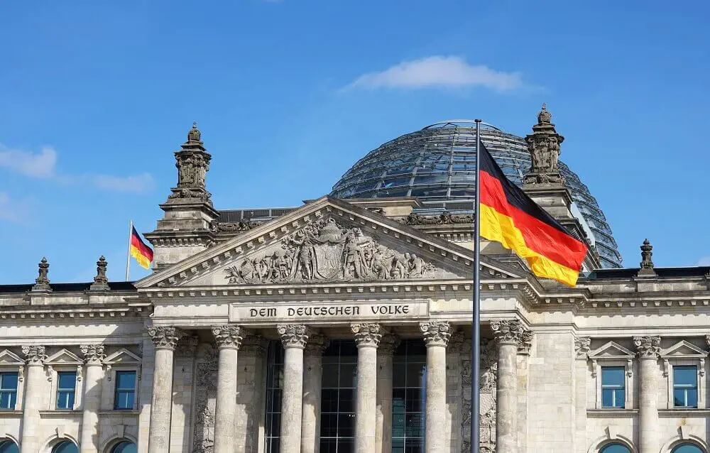 Berlin Bundestag Building Flag